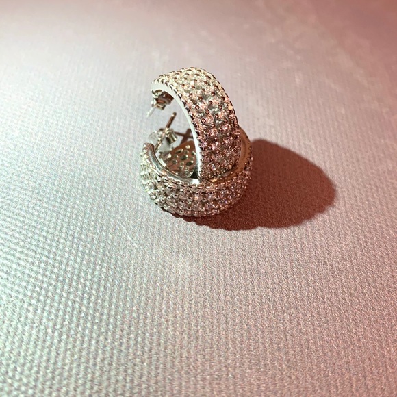 Earrings 925 sterling silver with zirconia 🤍 - Picture 3 of 3